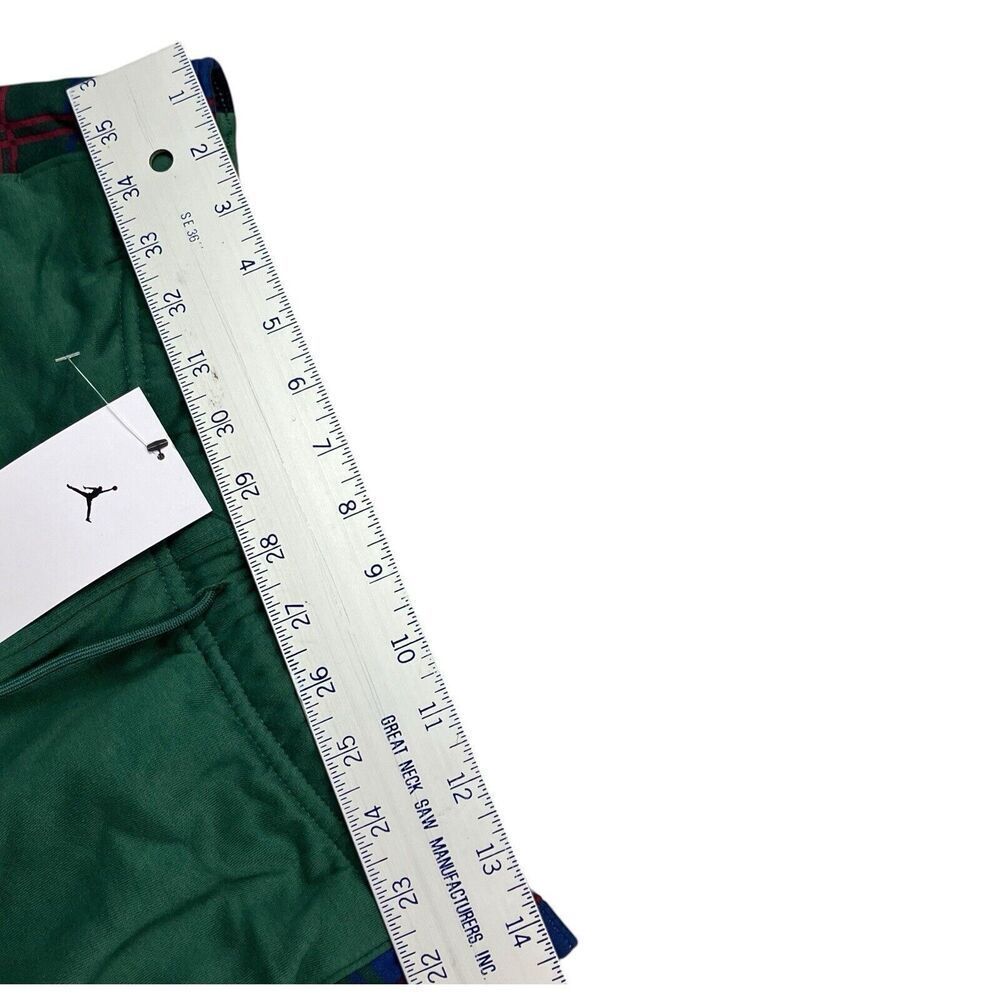 Air Jordan Pants Womens M Flight Brooklyn Fleece Joggers Tartan Plaid DX7463-333 - Picture 6 of 14